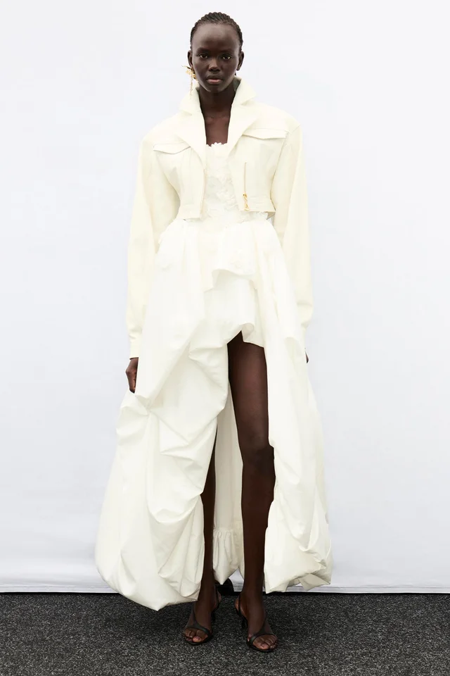 AJE Brodie Leather Jacket in White from Aje, photo 1 of 1