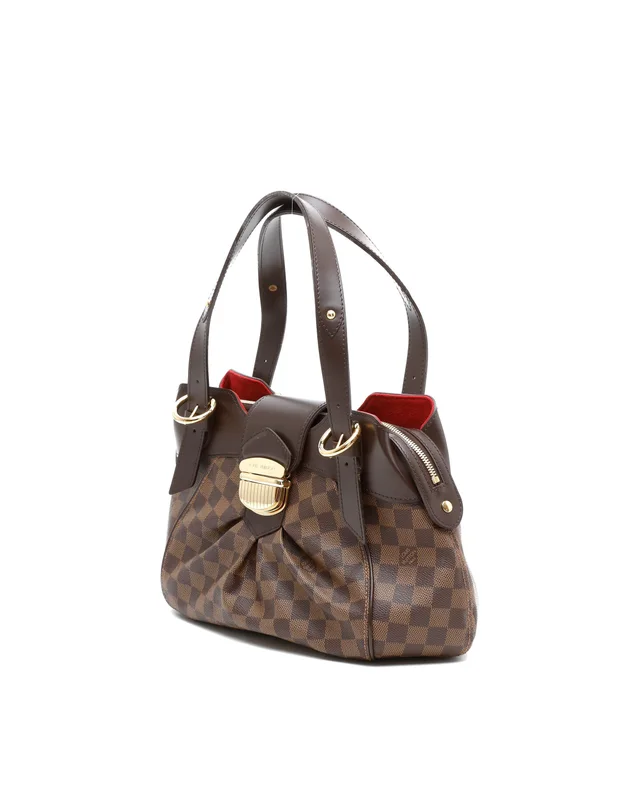 Louis Vuitton Damier Ebene Sistina PM Shoulder Bag in Brown Canvas from A Retro Tale, photo 2 of 9