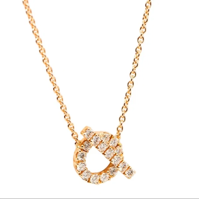 Hermès Finesse Necklace in Gold & Diamonds in Gold from Luxury Promise