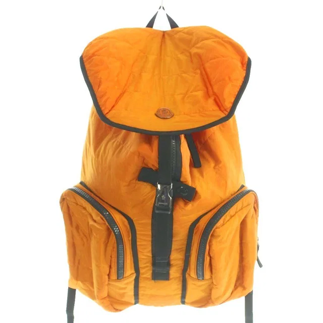 Moncler New Trick Backpack Nylon Orange in Orange Nylon from The Reluxe
