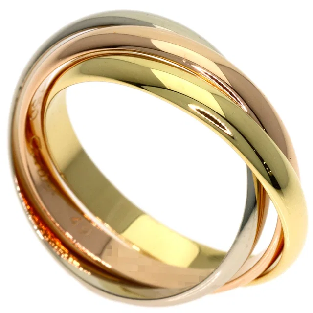 Cartier Trinity XS 49 Ring 18K Yellow Gold 18K Pink White in White from The Reluxe