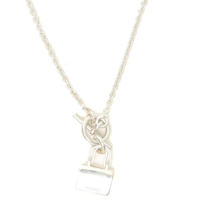 Hermès Amulets Constance Silver Necklace in Silver from A Retro Tale, photo 3 of 4