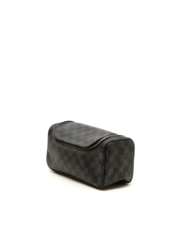 Louis Vuitton Damier Graphite Toiletry Pouch in Grey Coated canvas from A Retro Tale, photo 2 of 2