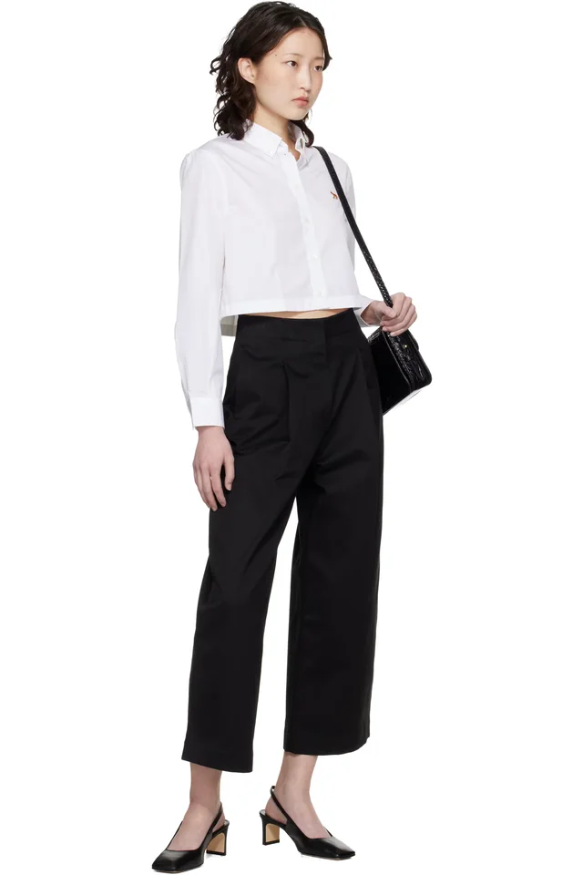 Maison Kitsuné Black Edie Bag, photo 4 of 4 from SSENSE