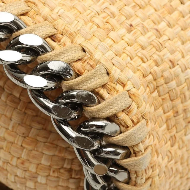 Stella McCartney Straw Falabella Mini Tote in Raffia from A Retro Tale, photo 5 of 8