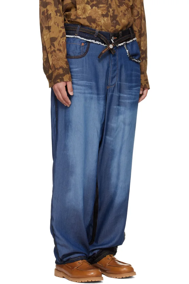 Magliano Blue Stormy Super Jeans, photo 2 of 4 from SSENSE