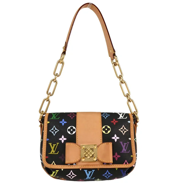 Louis Vuitton Black Monogram Multicolor Patty Handbag M40306 in Black Canvas from AMORE Vintage Tokyo