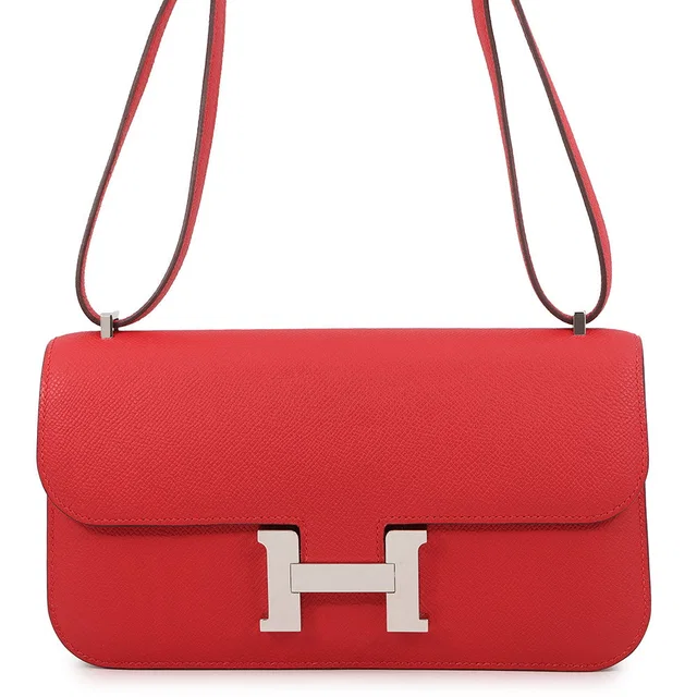 Hermès ConstanceElan Miroir Rouge Ladue Epsom in Red Epsom leather from GALLERY RARE