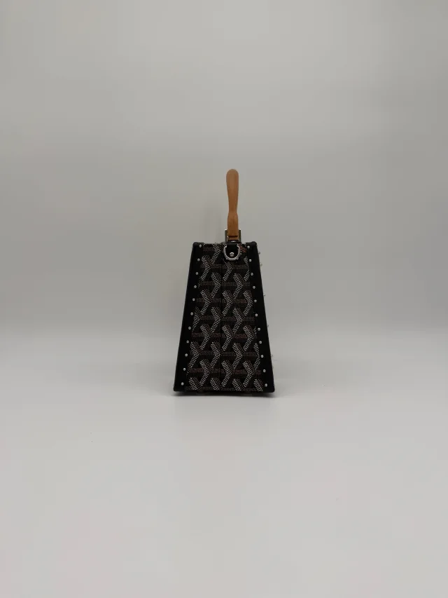 Goyard Saïgon Mini Trunk Bag Black Palladium Hardware in Black from Luxury Promise, photo 5 of 11