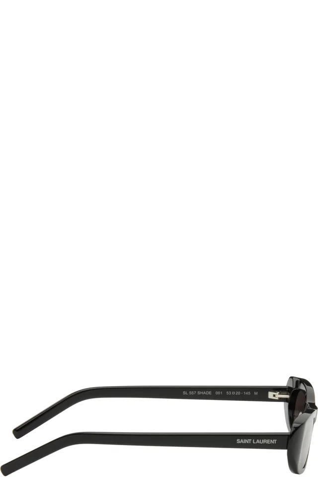 Saint Laurent Black SL 557 Shade Sunglasses, photo 2 of 4 from SSENSE