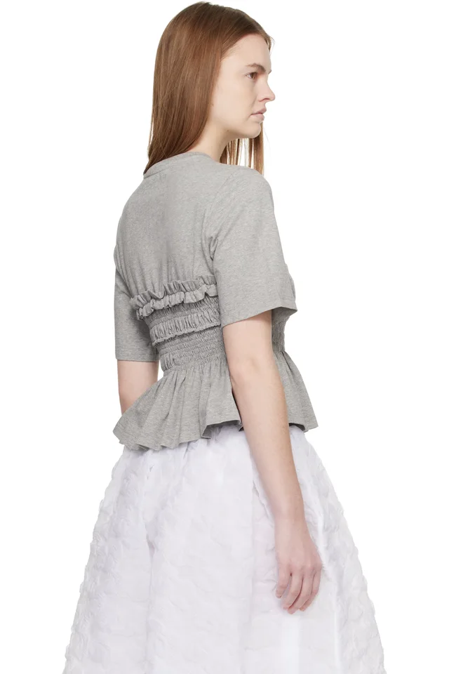 Cecilie Bahnsen Gray CBvilde T-shirt, photo 3 of 4 from SSENSE