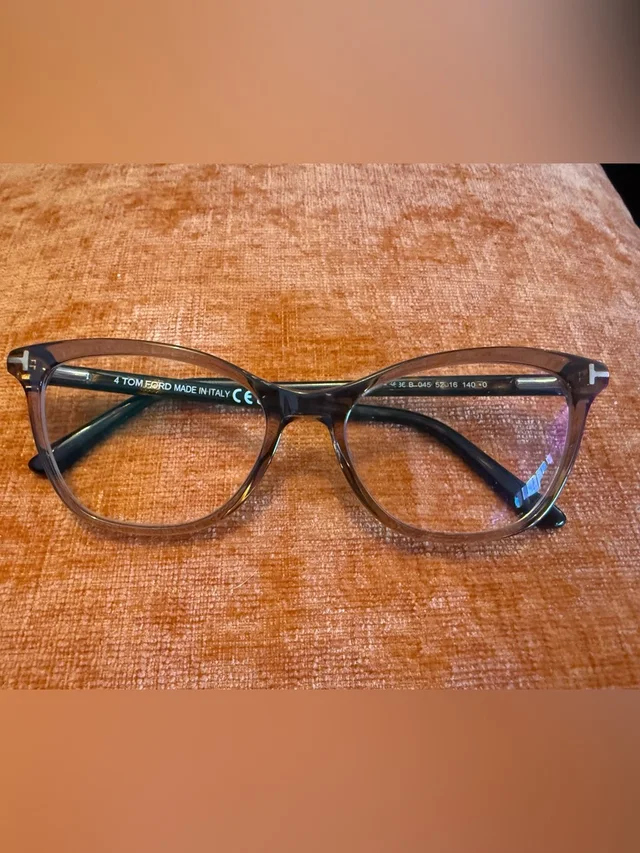 Tom Ford Ft5636-B Cat-Eye Eyeglass Frames - Transparent Brown / Havana 045 in brown|red from Poshmark