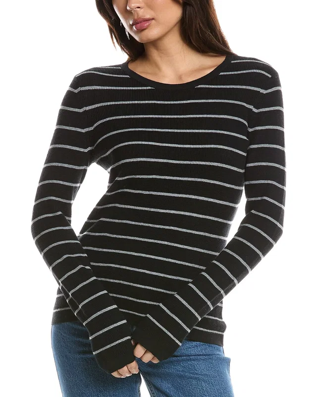 Forte Cashmere Thermal Crewneck Cashmere-Blend Sweater, image 1 of 1 from Gilt