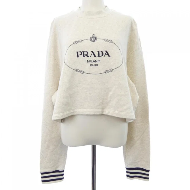 Prada Oversized Cotton Fleece Sweatshirt from The Reluxe