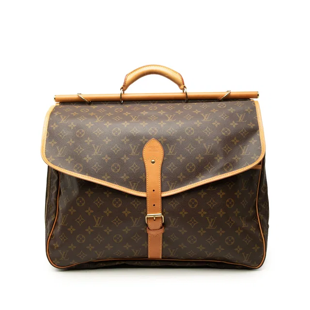 Brown Louis Vuitton Monogram Sac Chasse Hunting Bag in Brown Coated canvas from Designer Revival