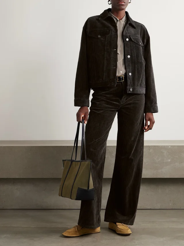 FRAME Cotton-blend corduroy jacket in Brown, photo 2 of 2 from NET-A-PORTER (Canada)