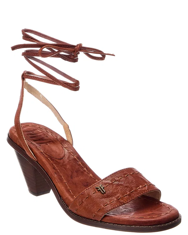 Frye Estelle Ankle Tie Leather Sandal, image 1 of 1 from Rue La La