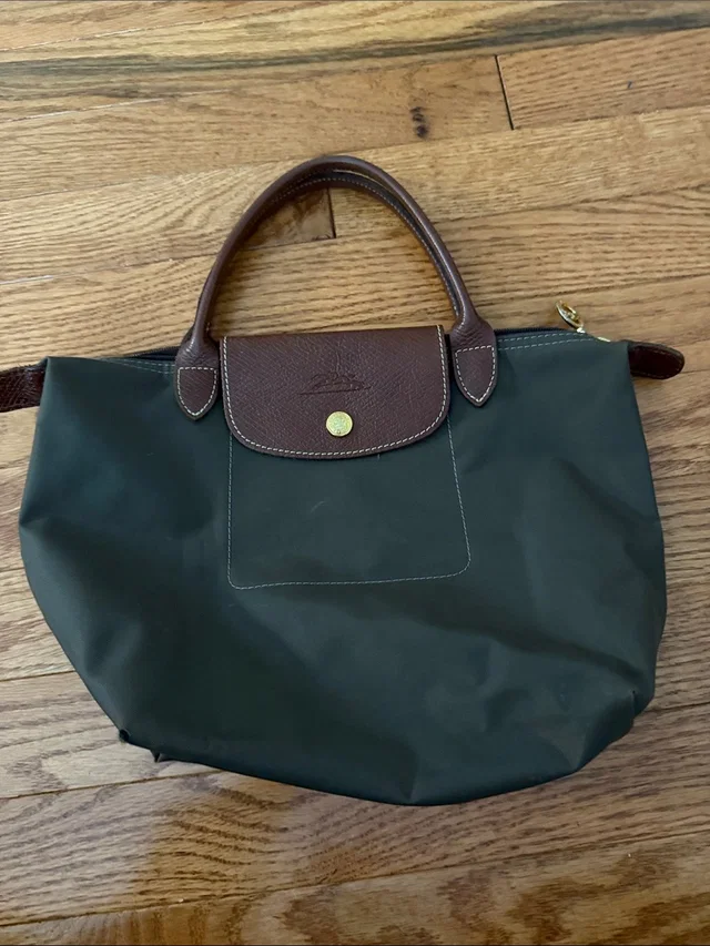 Longchamp Tote in gold|green from Poshmark