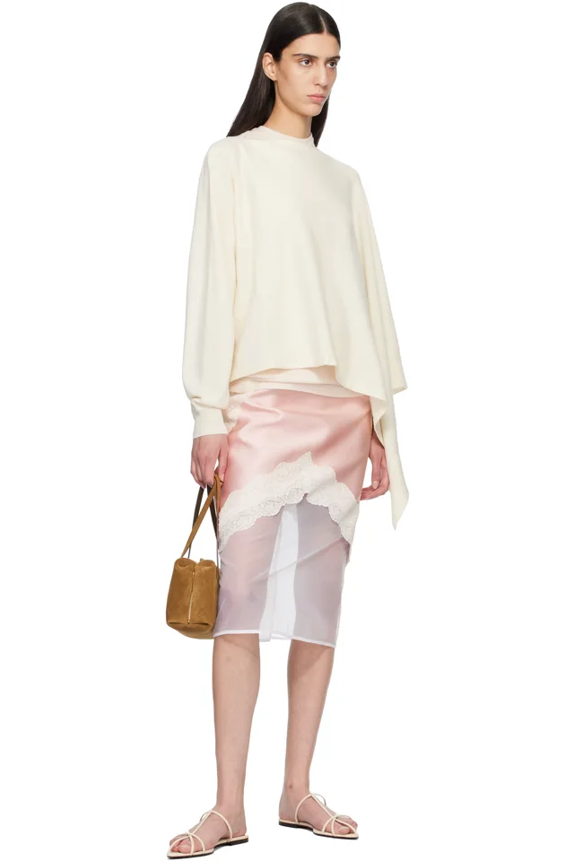 Jil Sander Off-White Cage Flat Sandals, photo 5 of 5 from SSENSE