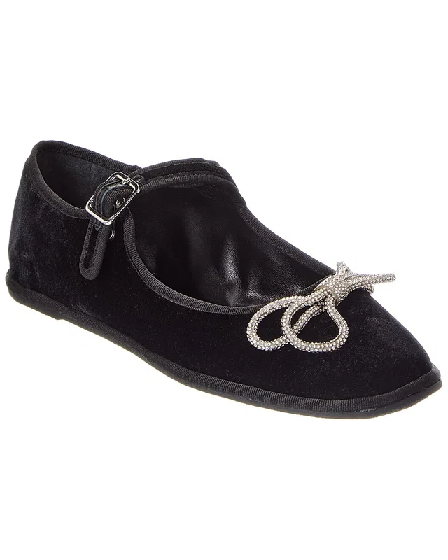 SCHUTZ Clarissa Lace Velvet Ballet Flat, image 1 of 1 from Rue La La