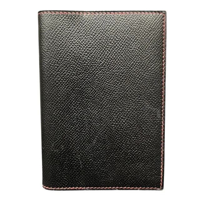 Hermès Agenda GM Notebook Cover, Veau Epsom Leather in Black Epsom leather from Elady