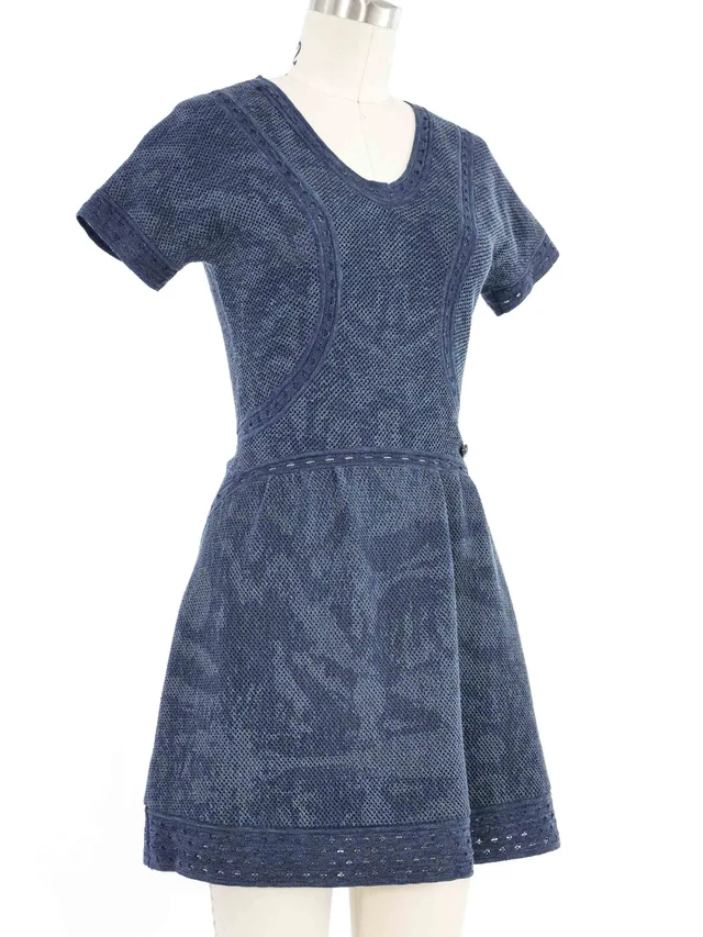 Chanel Indigo Compact Knit Dress from Arcade Vintage, photo 2 of 2