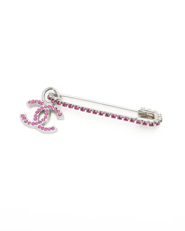 Chanel Coco Mark Rhinestone Pin Brooch from A Retro Tale, photo 2 of 3