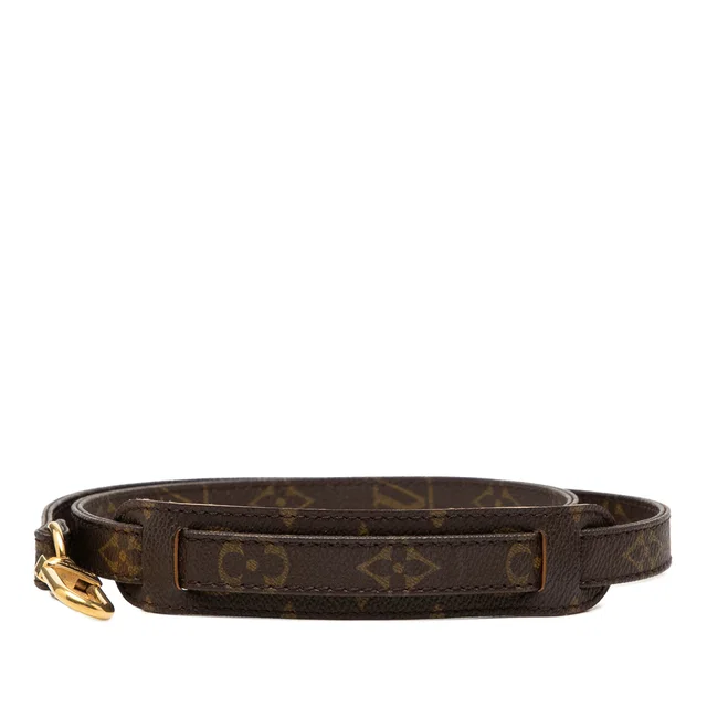 Brown Louis Vuitton Monogram Bag Strap in Brown Coated canvas from Designer Revival