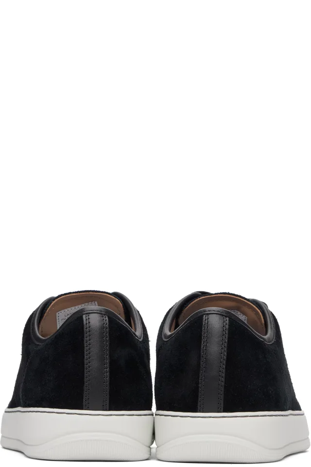 Lanvin Black DBB1 Patent Leather & Suede Sneakers, photo 2 of 2 from SSENSE