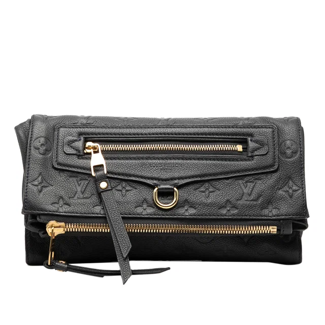 Blue Louis Vuitton Monogram Empreinte Petillante Clutch Bag in Blue Leather from Designer Revival