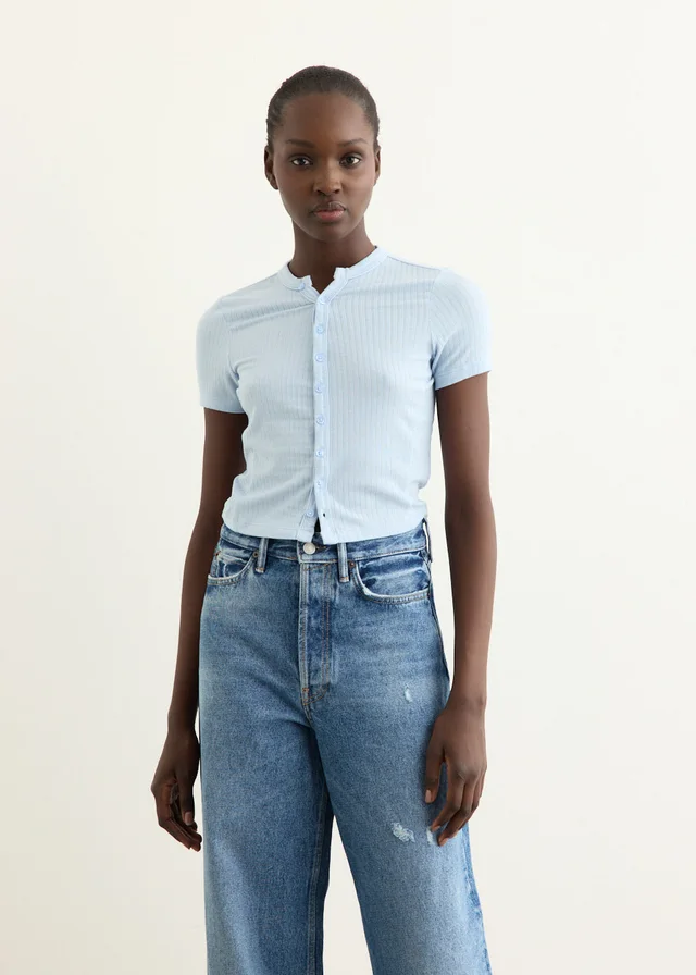 Incu Collection Antigone Button Up Top in Blue from Incu, photo 1 of 1