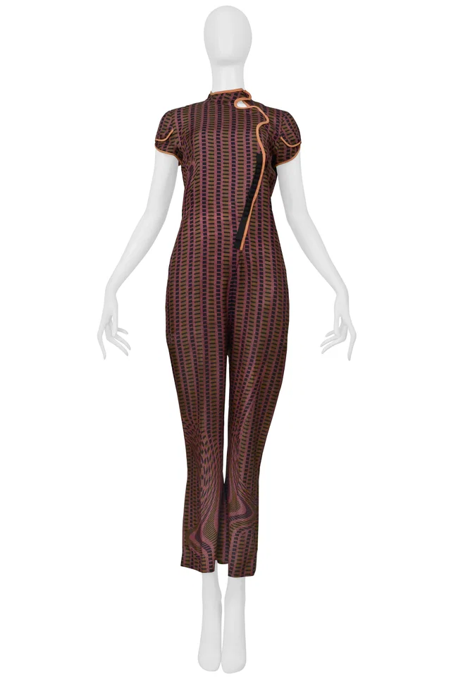 Prada Fairy Collection Purple Jumpsuit 2008 in Purple Silk from Resurrection Vintage