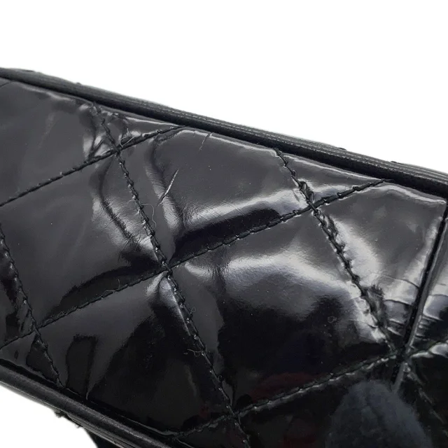 Chanel Matelasse fringed chain shoulder bag Black Patent Leather in Black Patent leather from GALLERY RARE, photo 9 of 18
