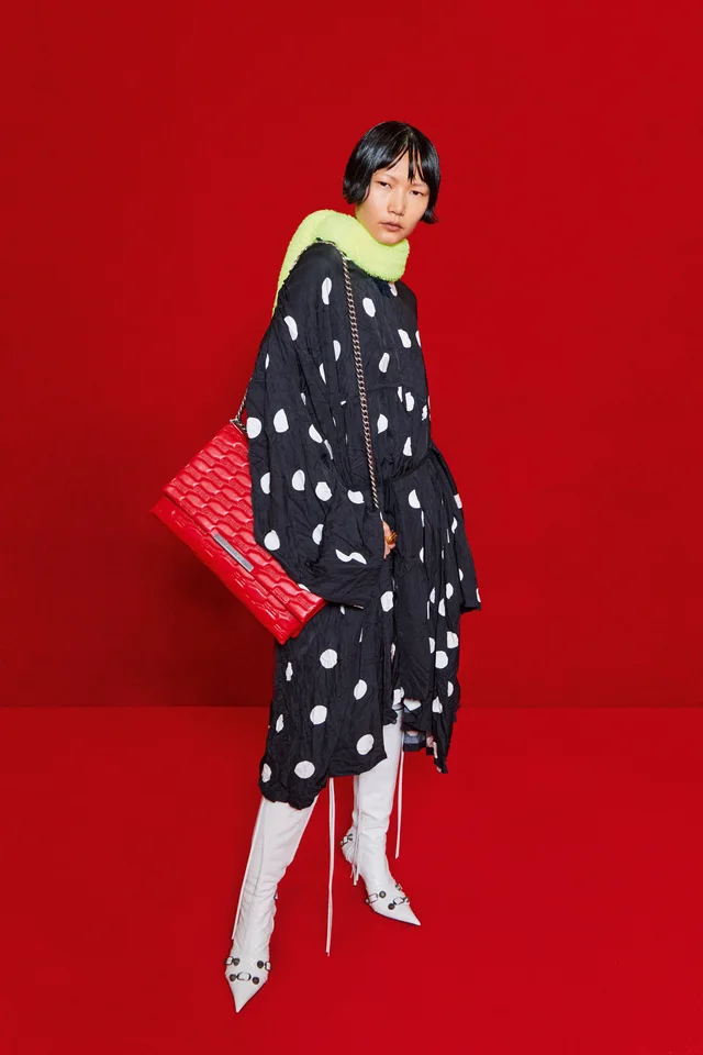 2022 Balenciaga Polka Dot Wrap Dress from Arcade Vintage, photo 2 of 2