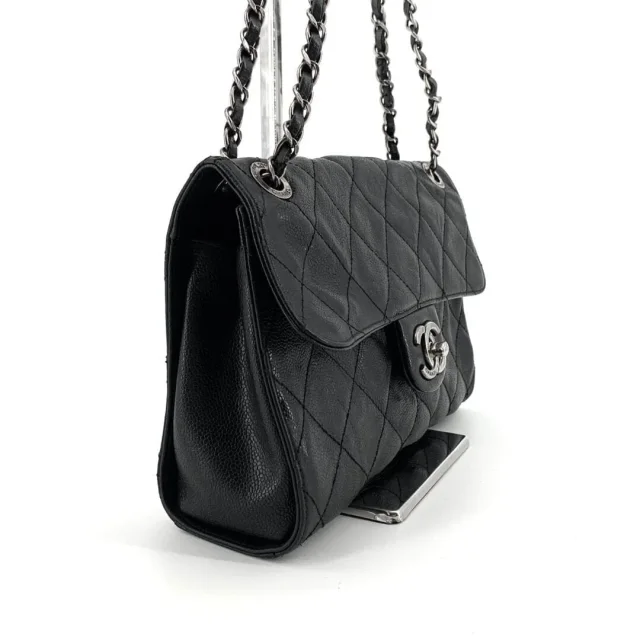 Chanel Black 2013 caviar-quilted CC Crave shoulder bag in Black Caviar leather from Sign of the Times, photo 2 of 11