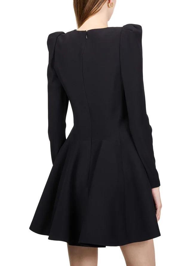 MCQUEEN Day mini dress in Black Acetate, silk, photo 5 of 6 from 24S (US)