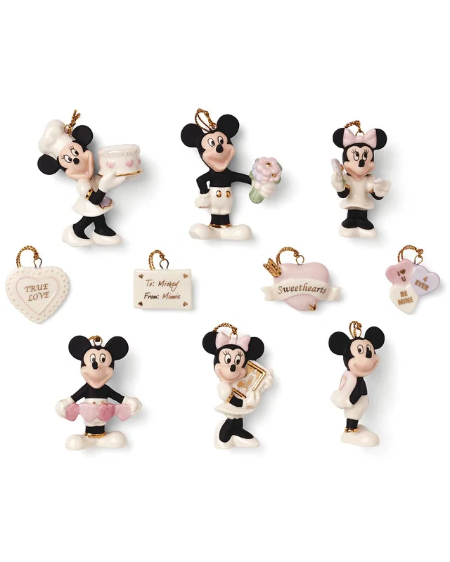 Lenox Disney Romantic Moments 10pc Mini Ornament Set, image 1 of 1 from Rue La La