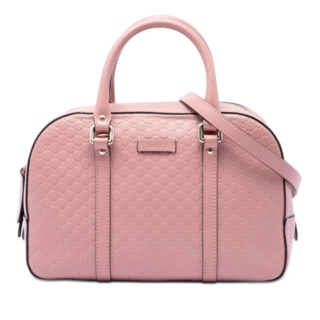 Pink Gucci Small Microguccissima Satchel in Pink Leather from Designer Revival, photo 1 of 1