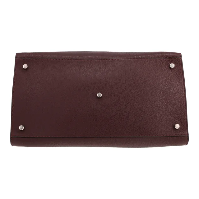 Fendi Peekaboo large handbag in Bordeaux grained leather in Burgundy Caviar leather from Collector Square, photo 2 of 4