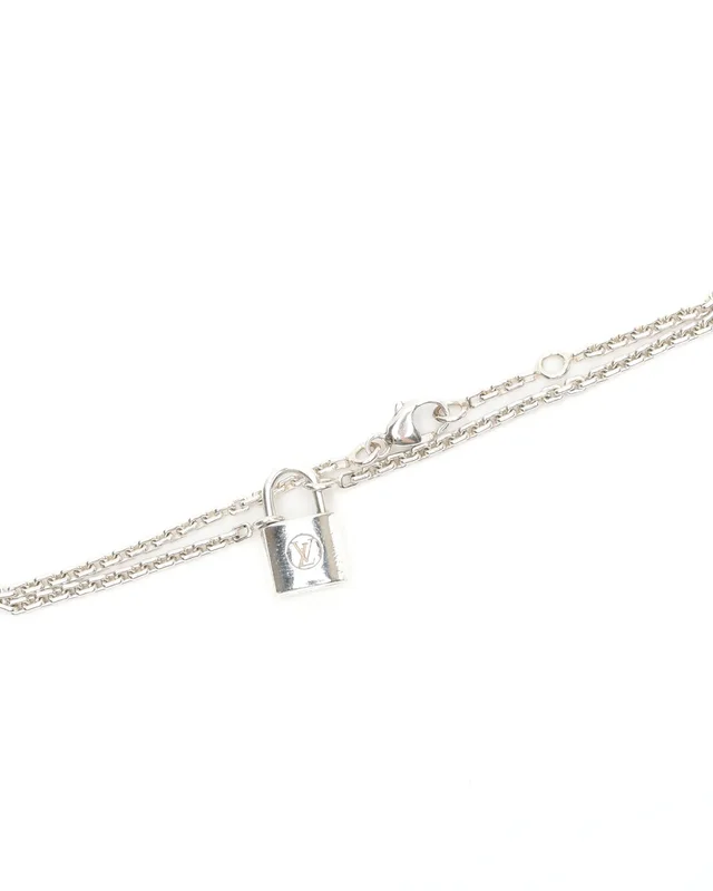 Louis Vuitton Silver Lock Bracelet in Silver from A Retro Tale, photo 2 of 3