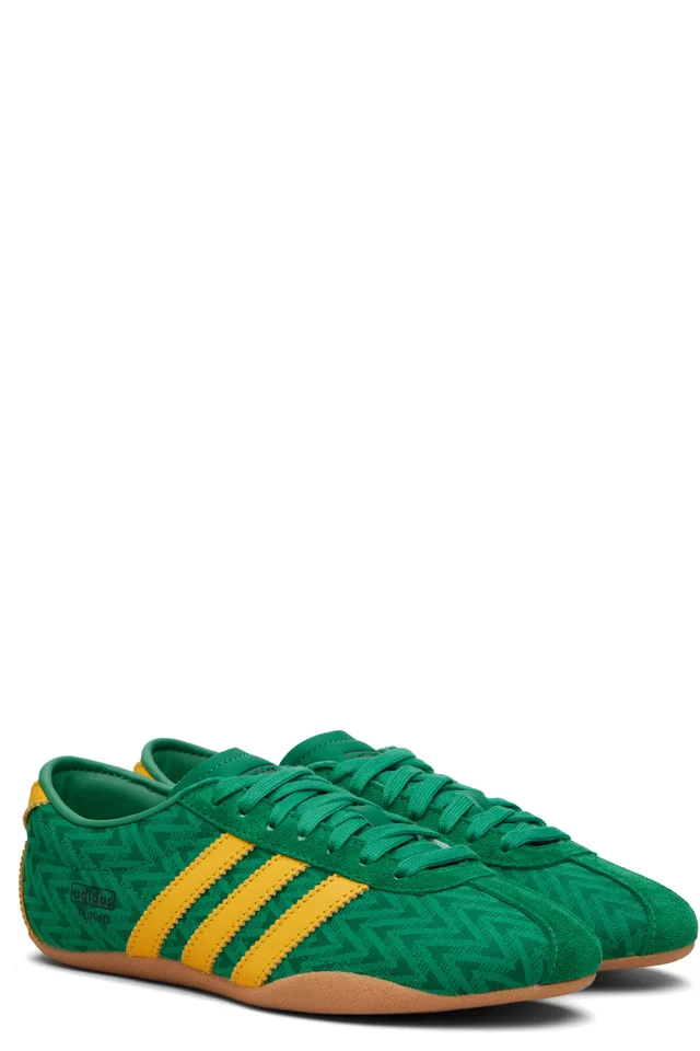 adidas Originals Green Tokyo Sneakers, photo 4 of 5 from SSENSE