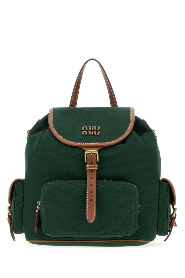 Miu Miu Shoulder Bag — Green Co-calf Leather in Green Calfskin from HEWI