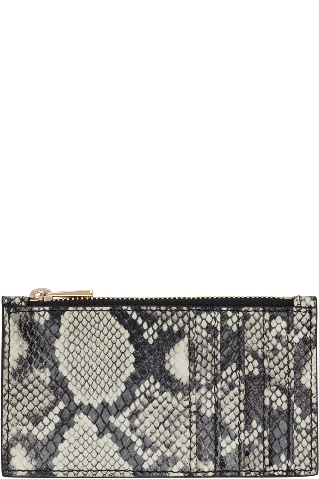 ANINE BING Black & White Lucy Card Holder, photo 2 of 2 from SSENSE