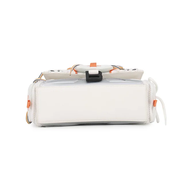 Balenciaga Sneakers Head Top Handle 2-Way Shoulder Bag White/Orange/Black661723 Mesh Leather in White Leather from GALLERY RARE, photo 3 of 3