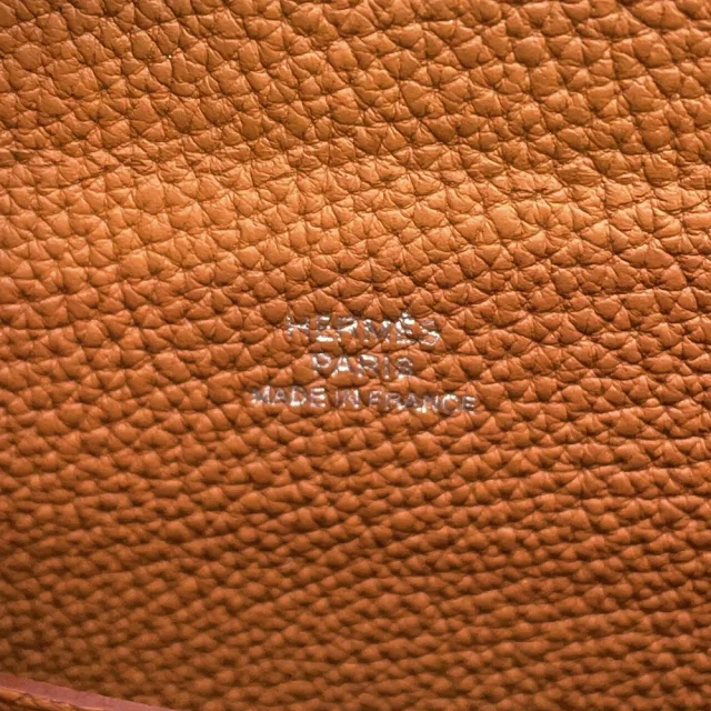 Hermès Videpoches Gold Togo Leather in Gold Togo leather from GALLERY RARE, photo 10 of 11
