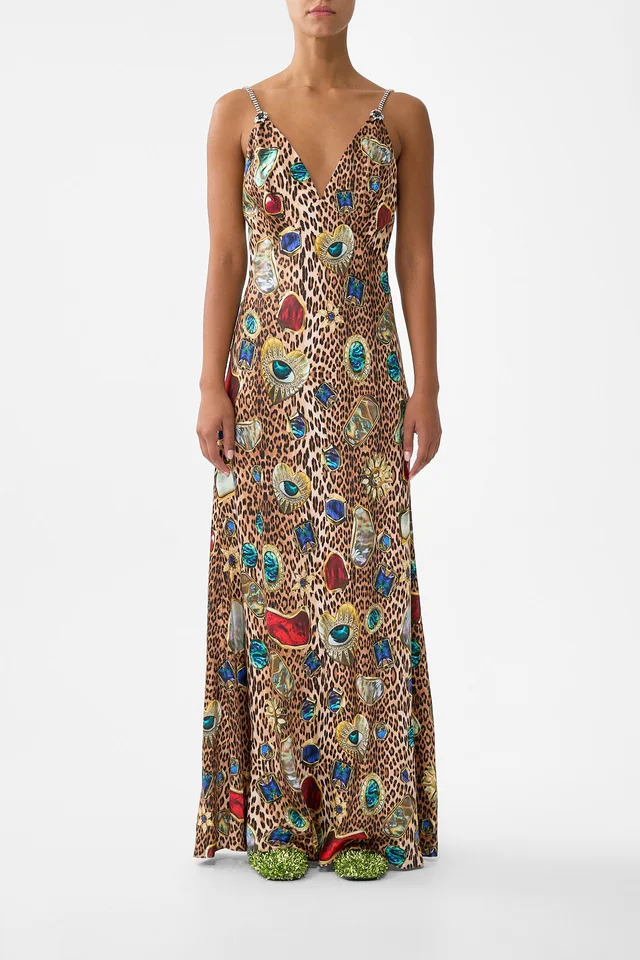 Camilla eBoutique V-NECK FULL LENGTH BIAS SLIP DRESS NAZAR NIRVANA from CAMILLA, photo 1 of 1