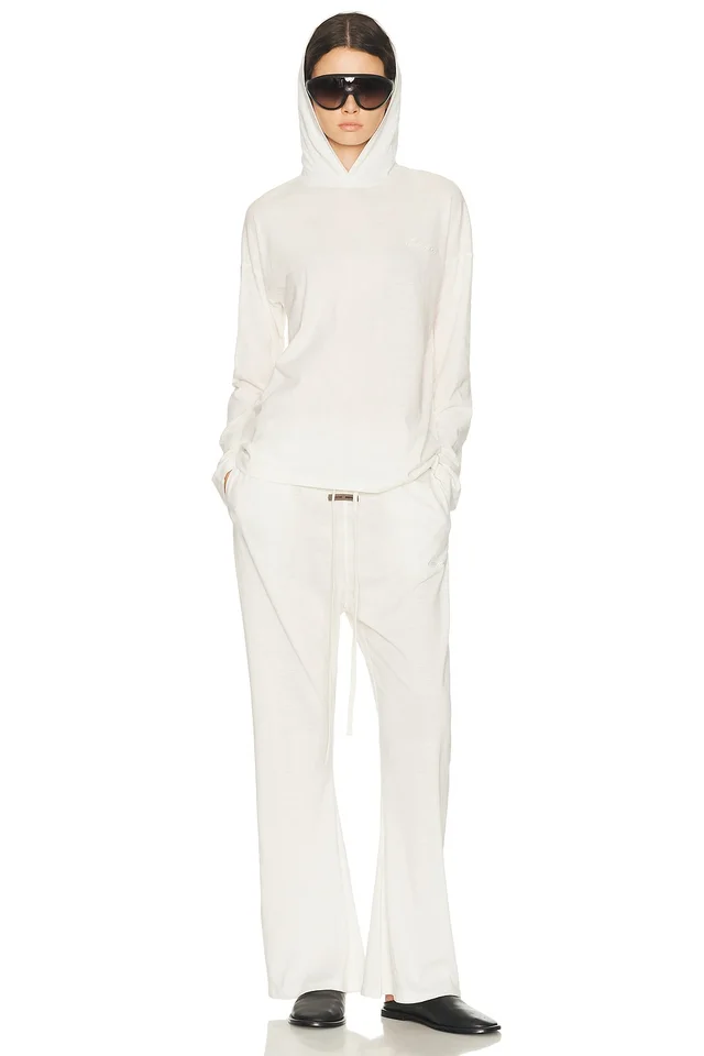 Fear of God ESSENTIALS Flare Pant in White, photo 2 of 2 from FWRD