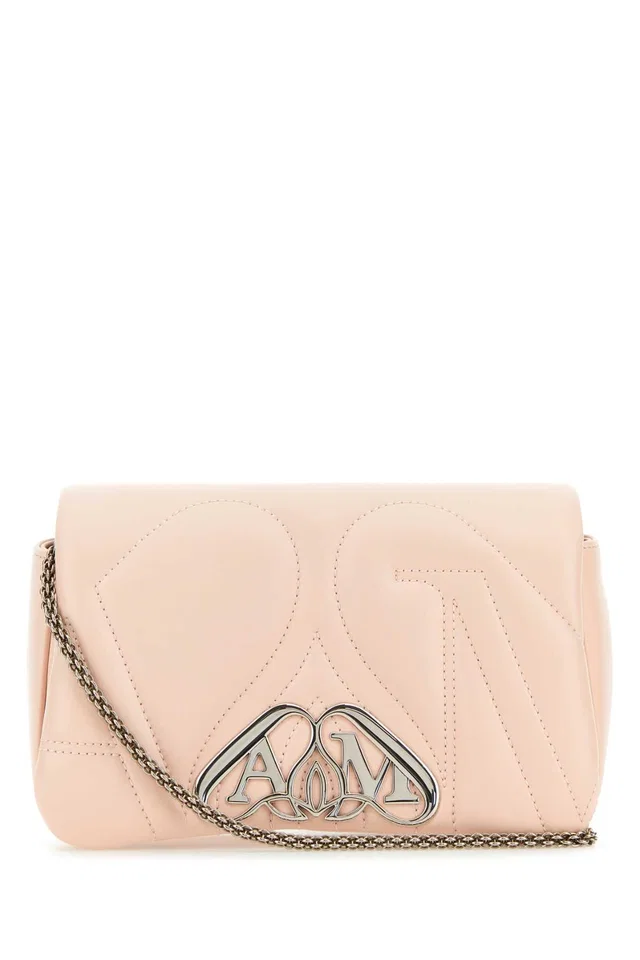 Alexander McQueen Seal Clutch — Pink in Pink Lambskin from HEWI
