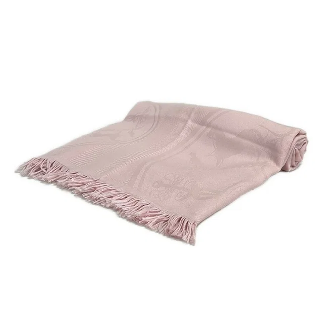 Hermès Scarf Light Pink Cashmere Silk in Pink Silk from The Reluxe