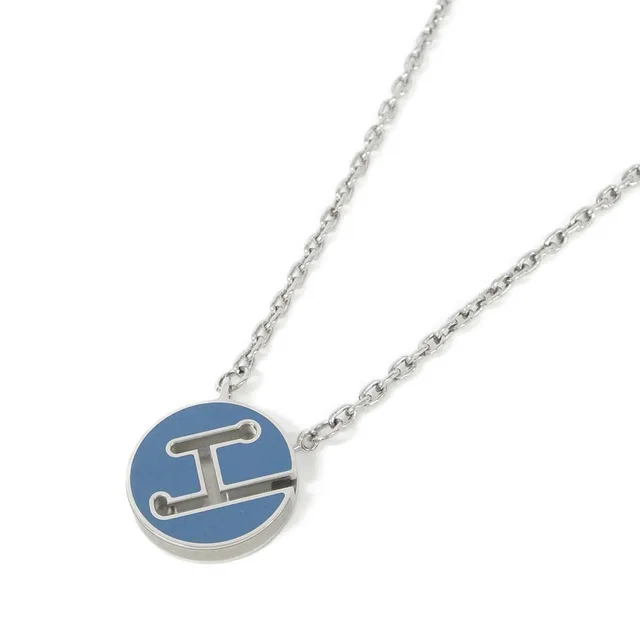 Hermès Labyrinth Necklace Silver in Silver from The Reluxe
